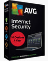 AVG Internet Security 10 Devices - 1 Year