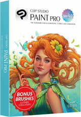 Clip Studio Paint Pro Version 4 - Perpetual License for Windows and macOS