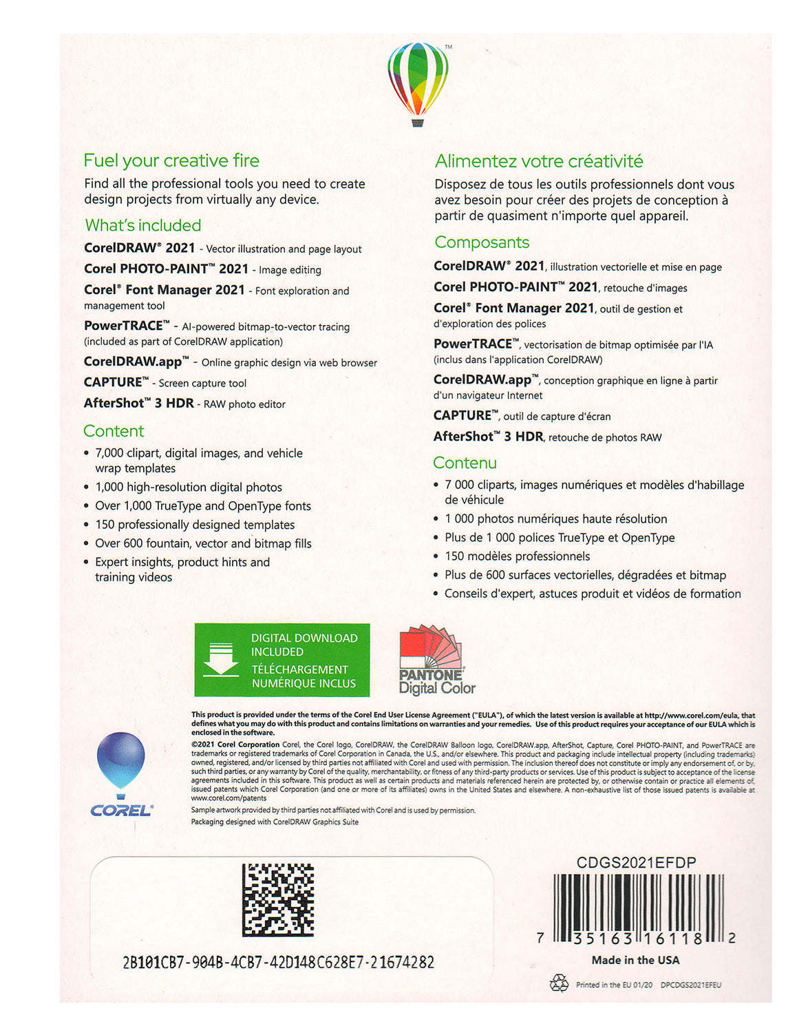 CorelDRAW Graphics Suite 2021 - Full Version, Perpetual