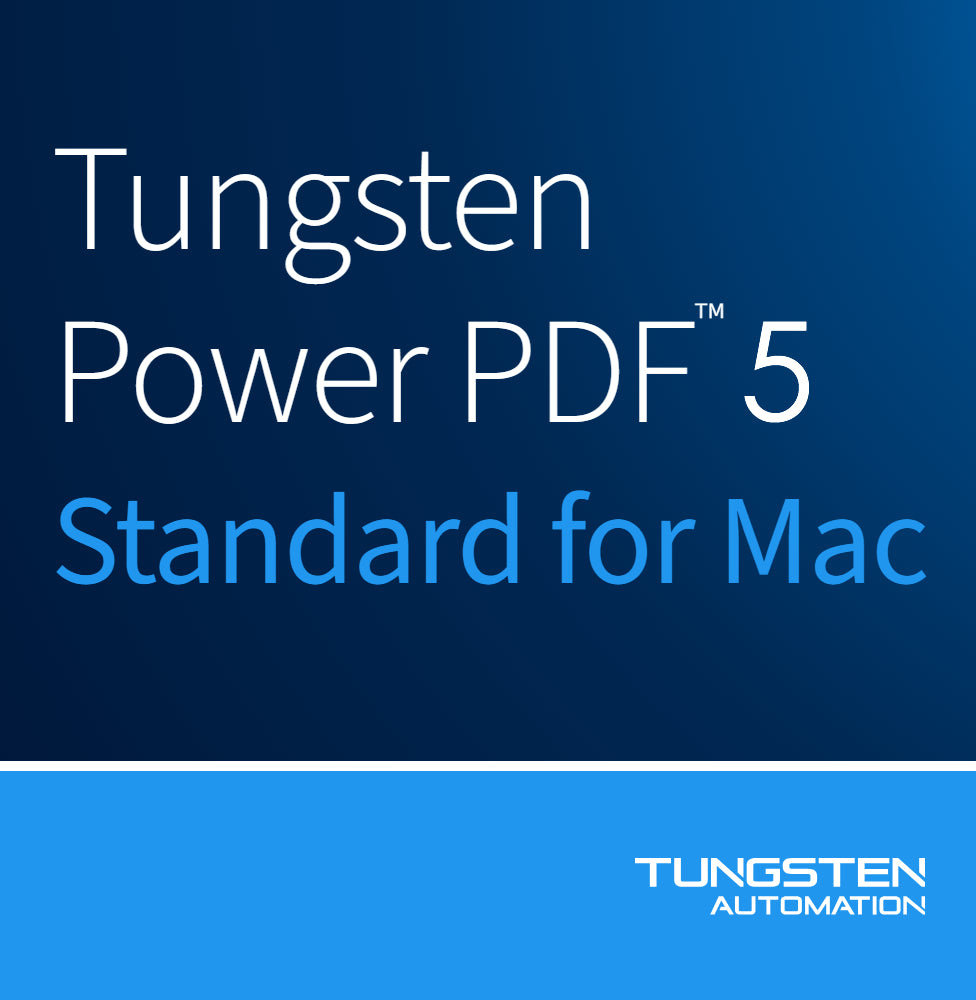 Tungsten Power PDF Standard 5 for Mac - Instant Download