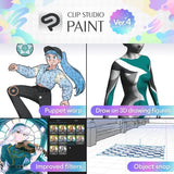 Clip Studio Paint Pro Version 4 - Perpetual License for Windows and macOS