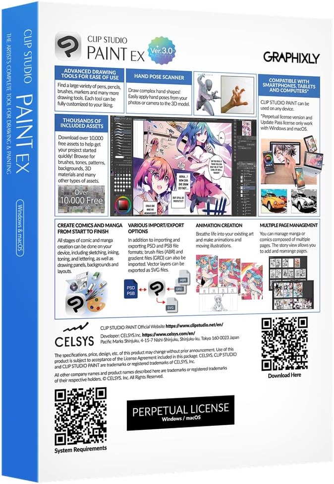 Clip Studio Paint EX - Version 3 Perpetual License