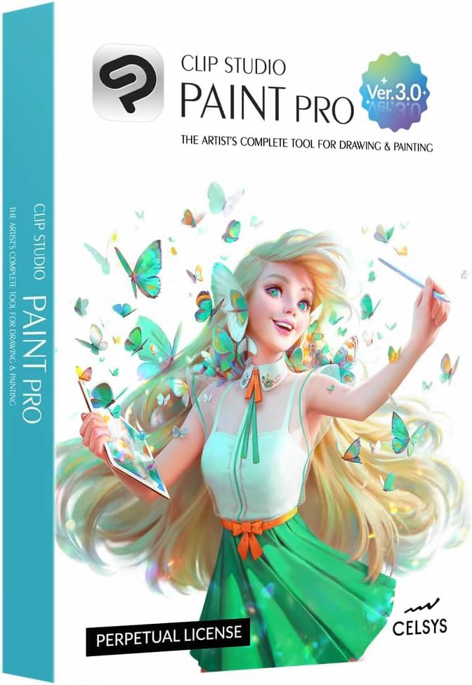 Clip Studio Paint Pro - Version 3, Perpetual License